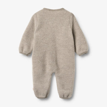 Wollfleece Anzug Levi khaki melange - Wheat